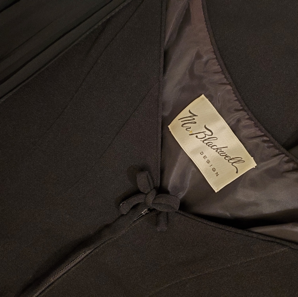 ✨️Host Pick✨️ VINTAGE 1950's Mr. Blackwell Black Cocktail Dress - Picture 8 of 8